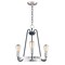 Maxim Lighting Haven 3-Light 18.5" Wide Black / Satin Nickel Chandelier 11733BKSN - alternate 1